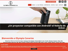 Tablet Screenshot of olympiacanarias.com